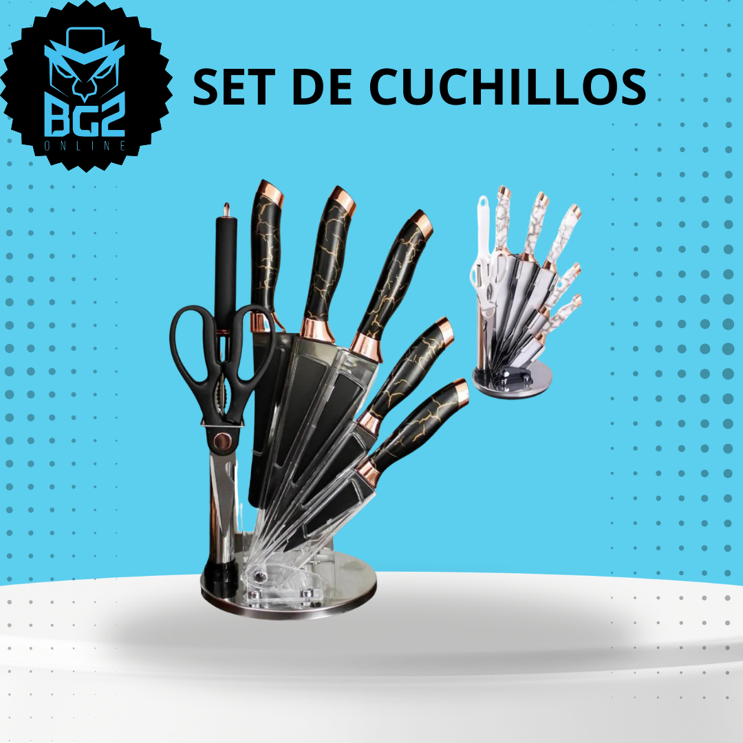SET CUCHILLOS ABANICO